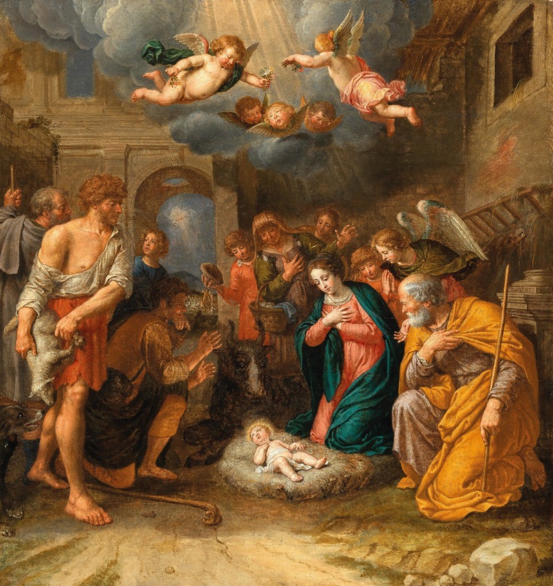 Pieter van Lint - The Adoration of the Shepherds