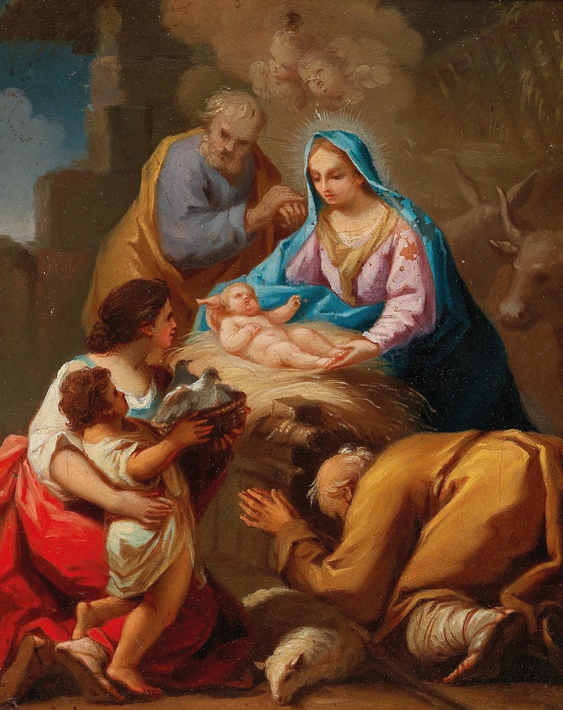 Spanish School - Adoration of the Shepherds