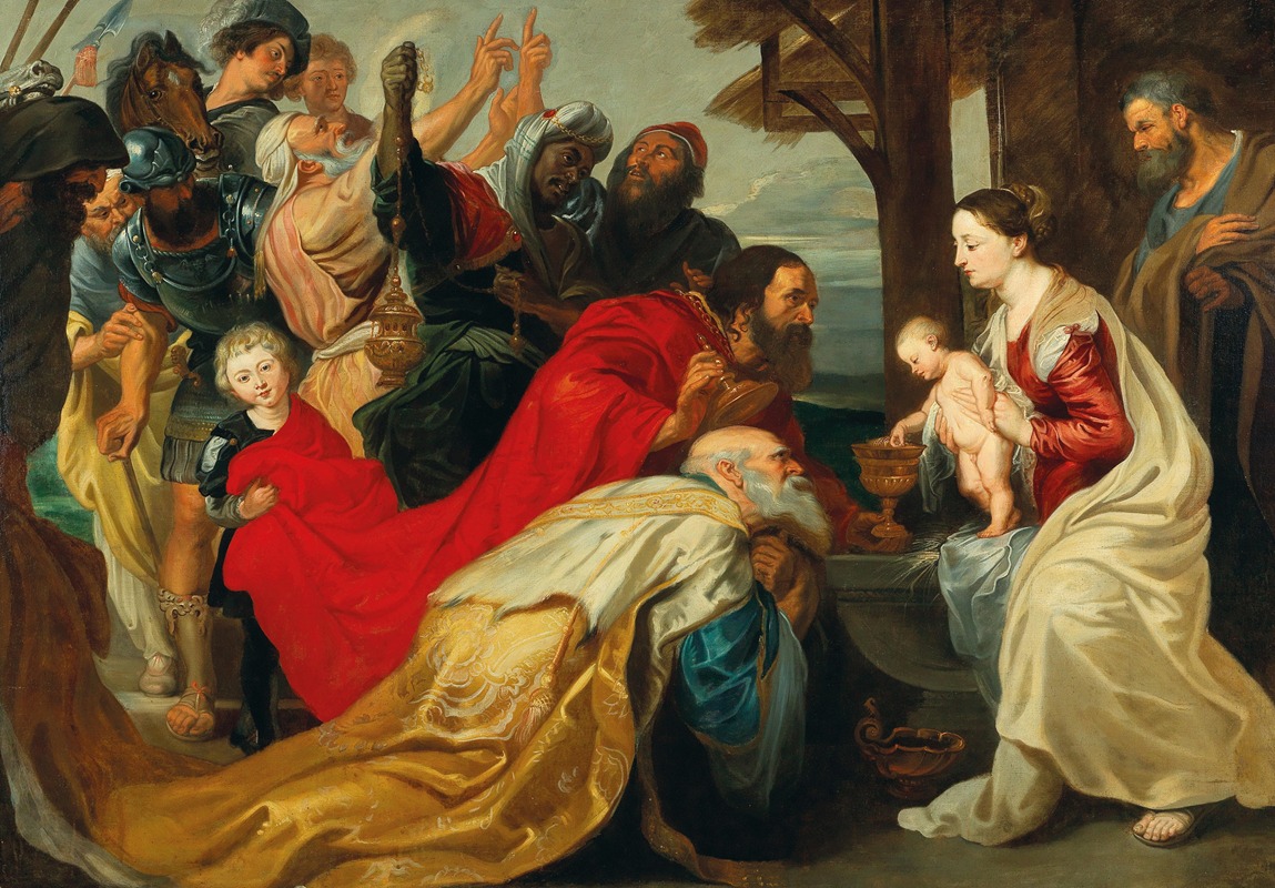 Follower of Peter Paul Rubens - The Adoration of the Magi