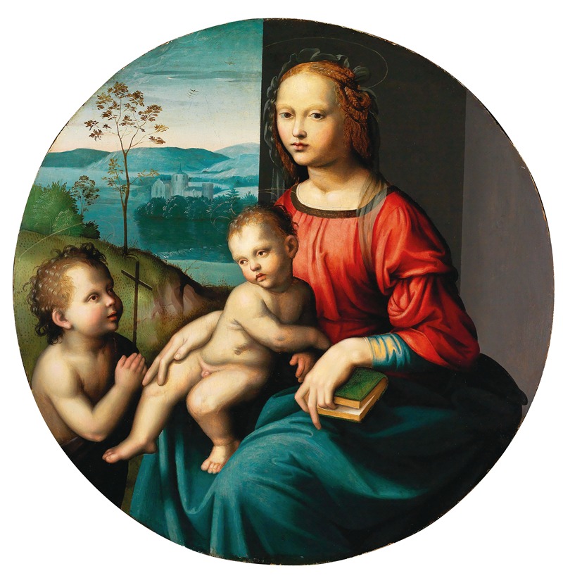 The Master of the Scandicci Lamentation - The Madonna and Child with the Infant Saint John the Baptist