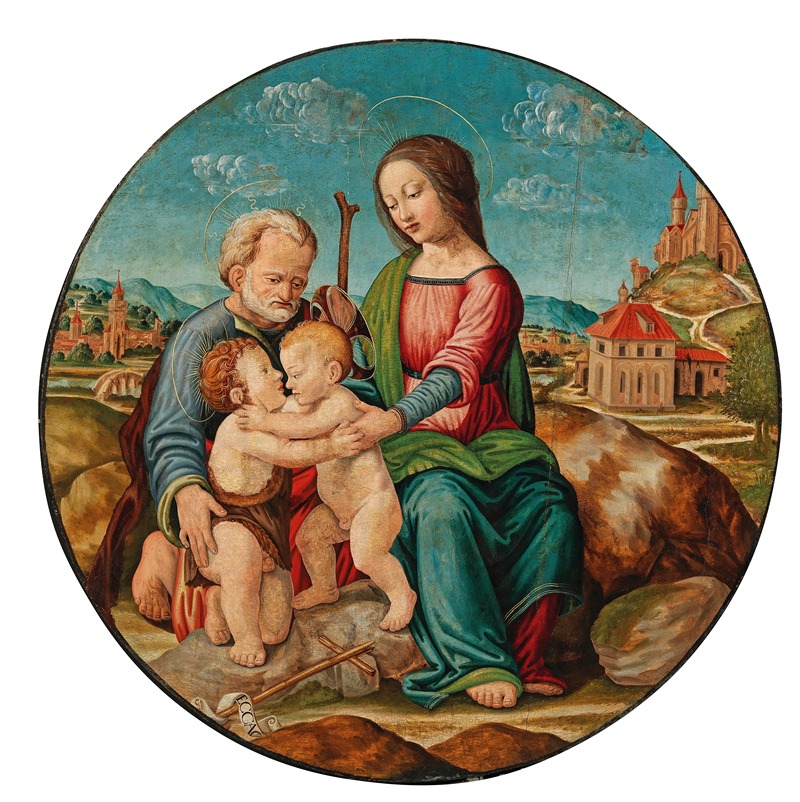 Tuscan School - The Holy Family with the Infant Saint John the Baptist