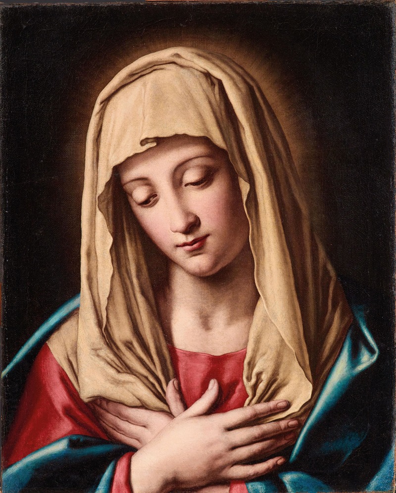 Workshop of Giovanni Battista Salvi - Madonna in prayer