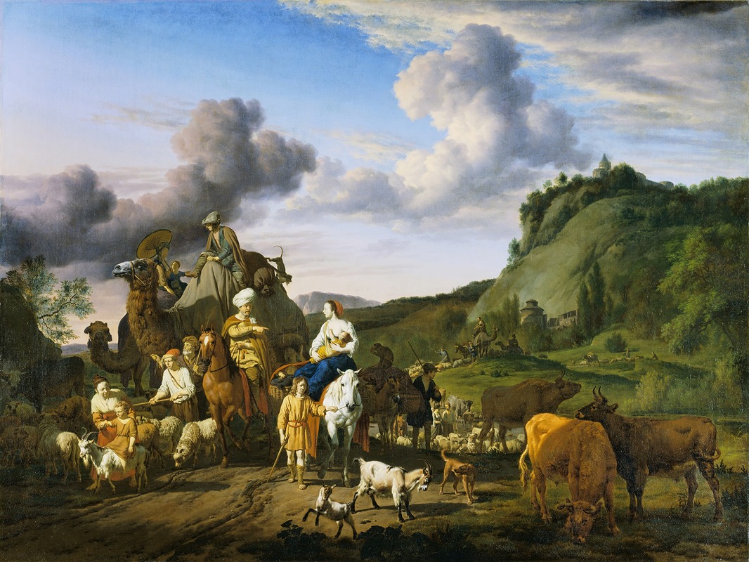Adriaen van de Velde - The Migration of Jacob