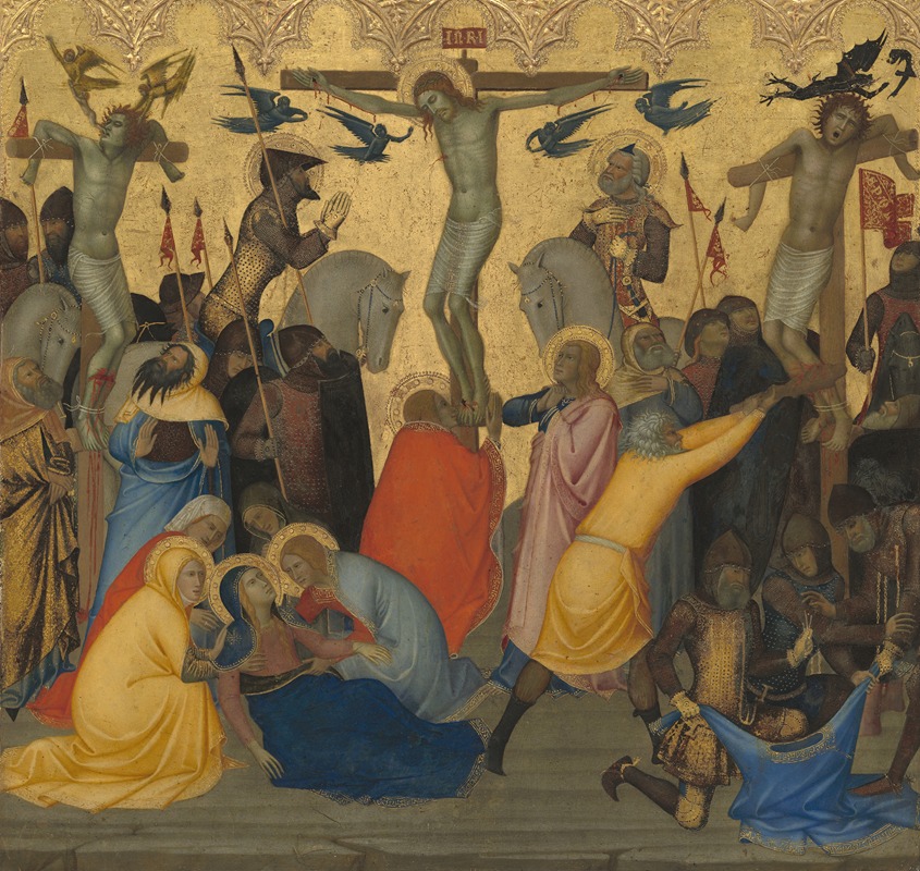 Andrea Vanni - Scenes from the Passion of Christ – The Crucifixion (middle panel)