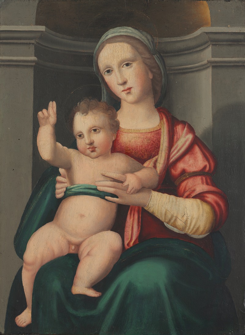 Antonio del Ceraiolo - Madonna and Child in a Niche