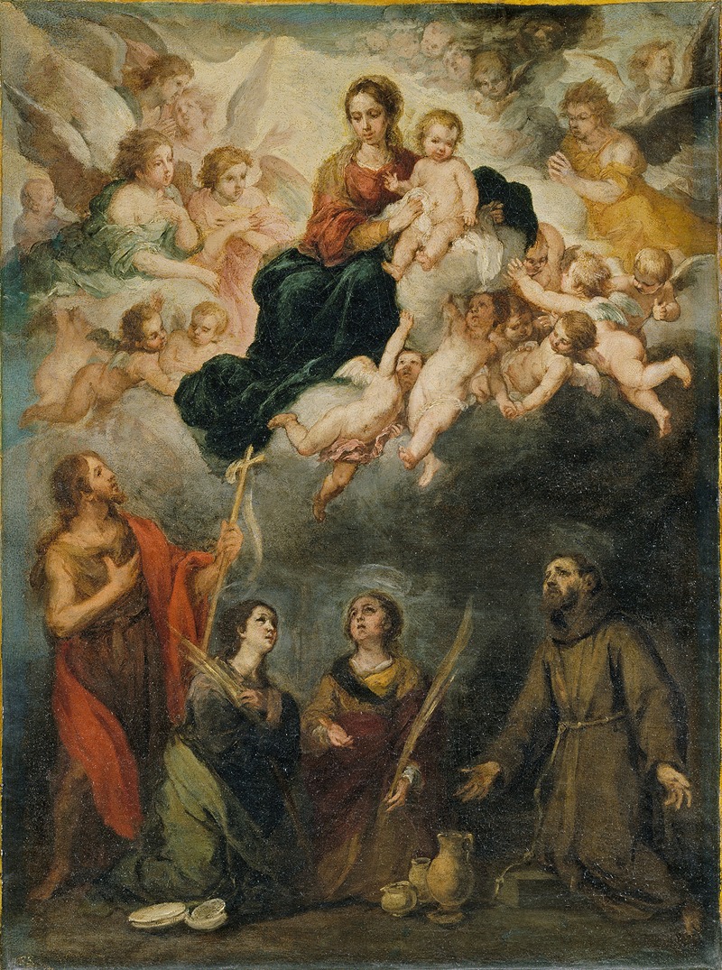 Bartolomé Estebán Murillo - The Virgin and Child with Saints