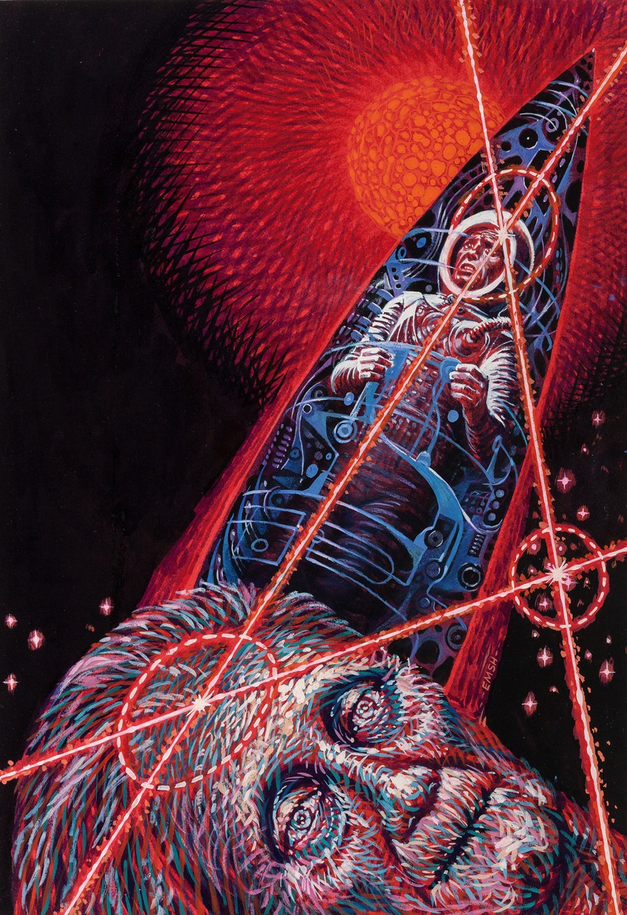 Edmund Emshwiller - The Third Coordinate, The Magazine of Fantasy & Science digest cover