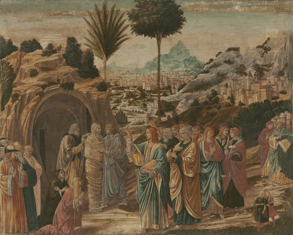 Benozzo Gozzoli - The Raising of Lazarus