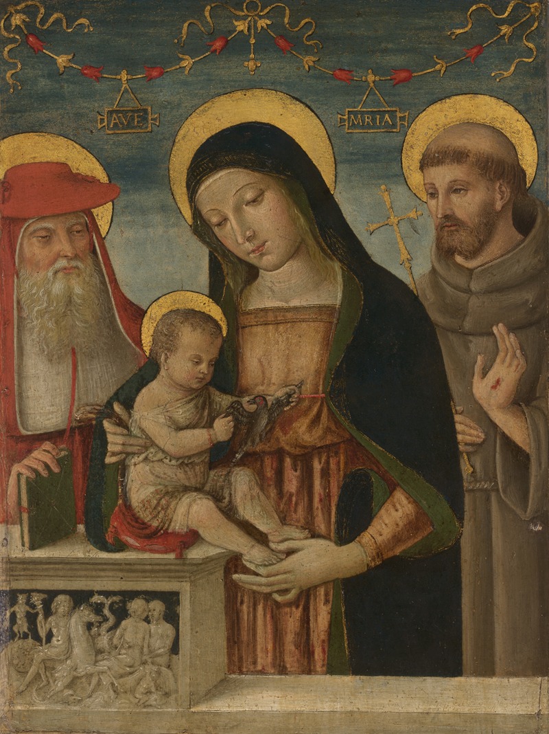 Pinturicchio - Virgin and Child with Saints Jerome and Francis of Assisi