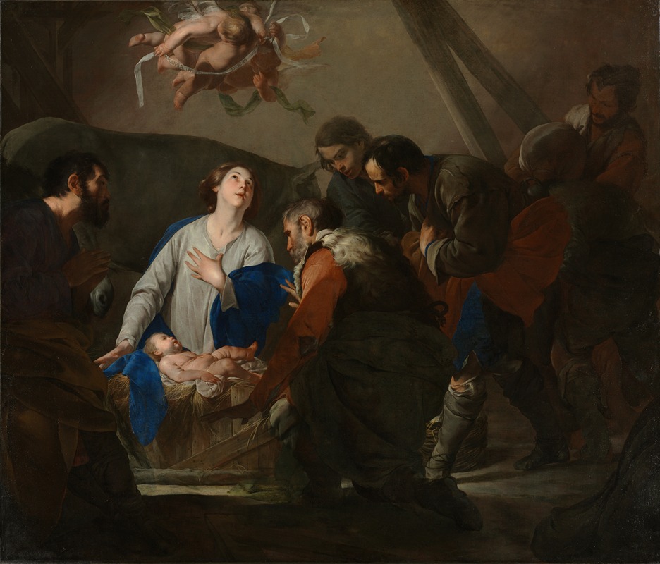 Bernardo Cavallino - Adoration of the Shepherds