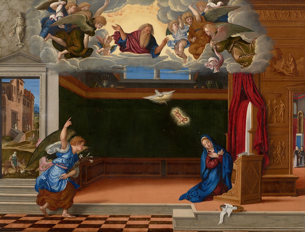 Girolamo da Santacroce - The Annunciation