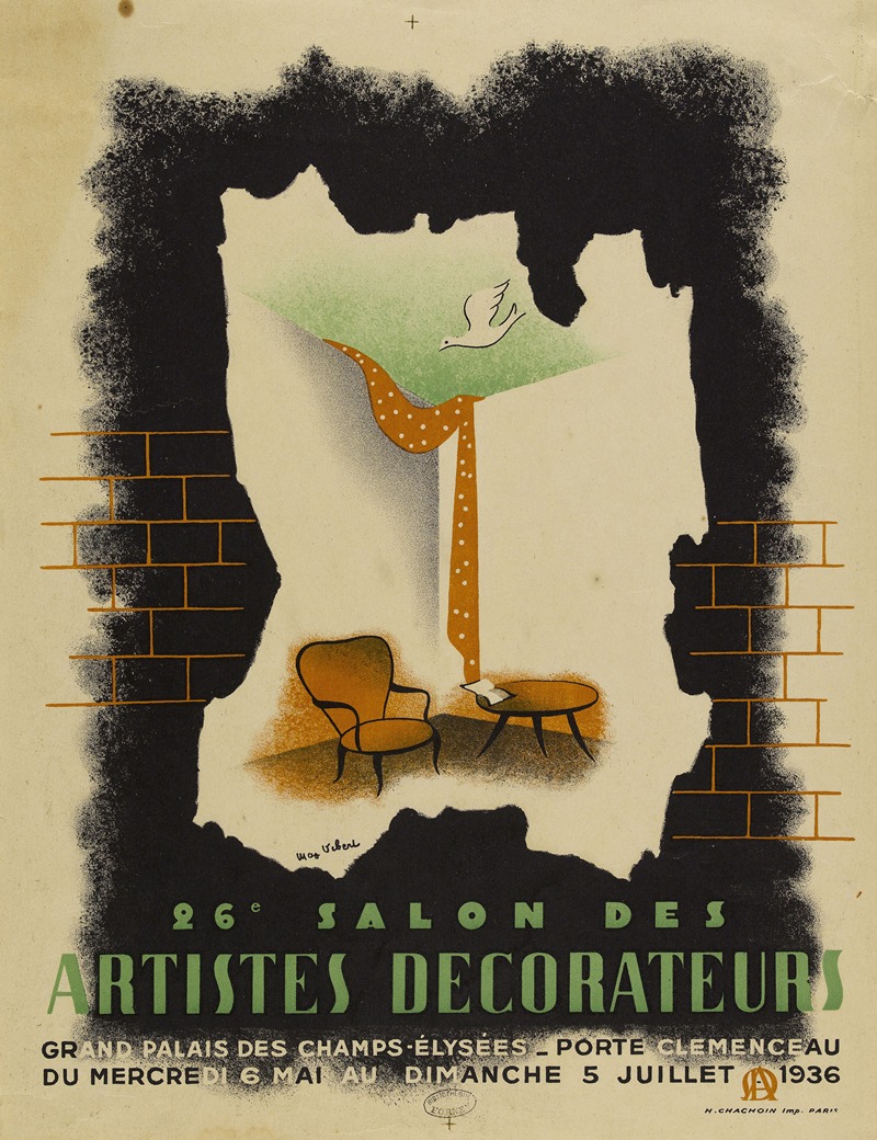 Max Vibert - 26e salon des artistes décorateurs. Grand Palais des Champs-Elysées