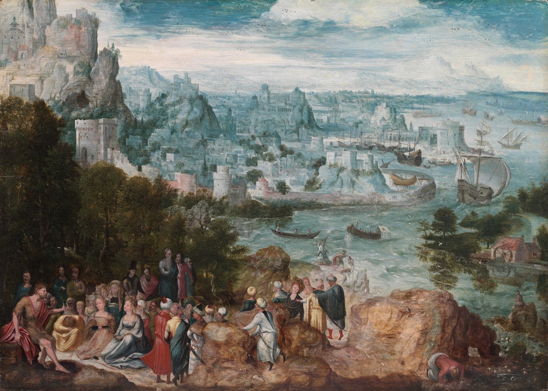 Herri met de Bles - Landscape with Saint John the Baptist