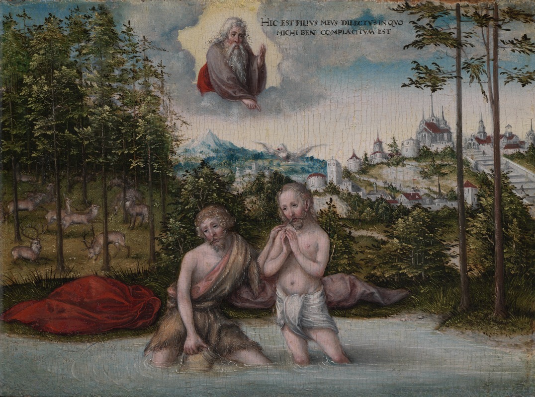 Lucas Cranach the Elder - The Baptism of Christ