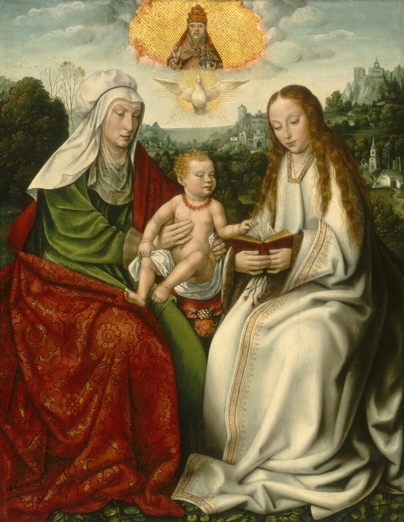 Master of Frankfurt - Saint Anne with the Virgin and the Christ Child