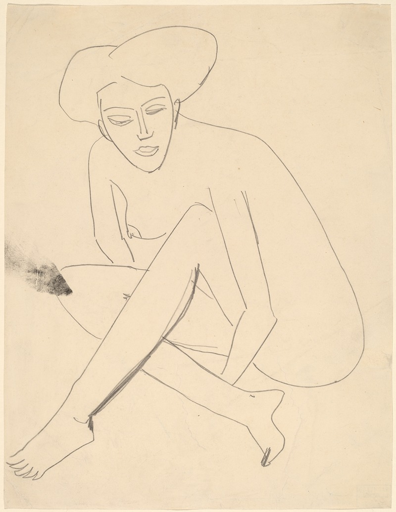 Ernst Ludwig Kirchner - Dodo Seated