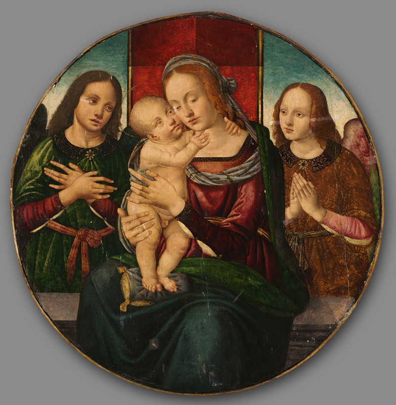 Master of the Holden Tondo - Virgin and Child with Angels