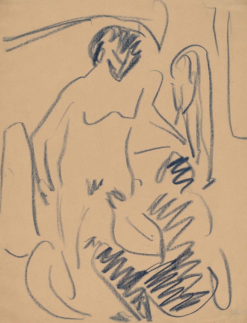 Ernst Ludwig Kirchner - Nude on the Beach