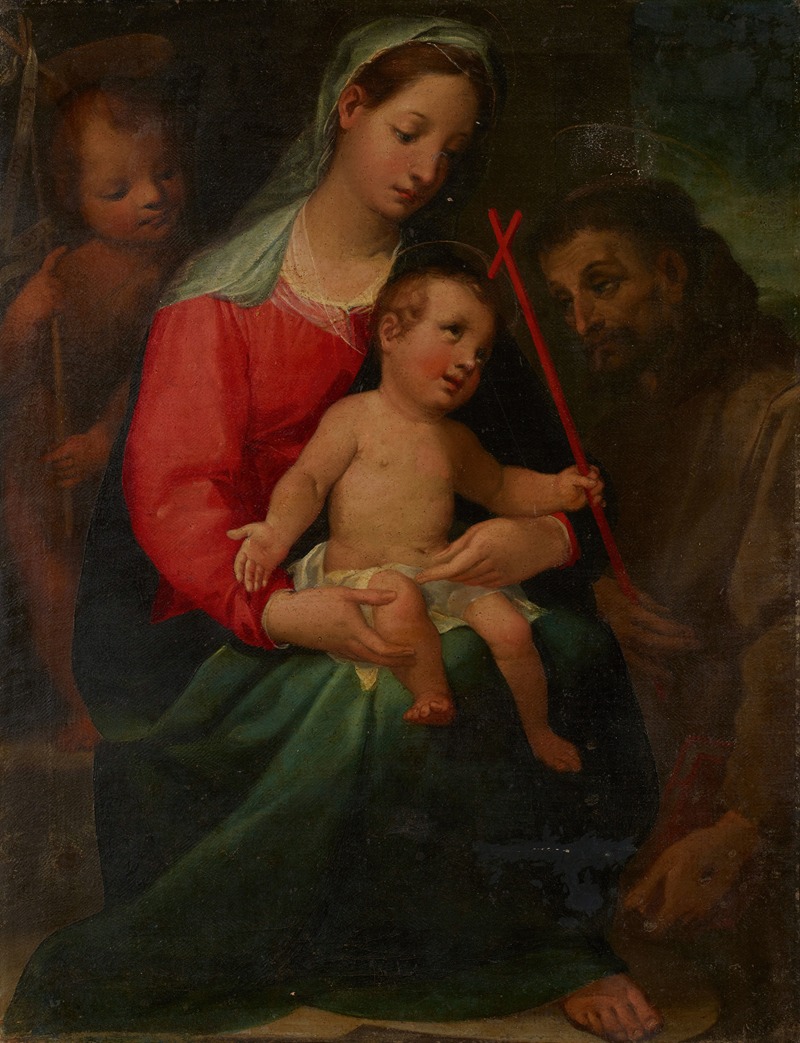 Vincenzo Rustici - Madonna and Child with the Infant Saint John the Baptist and Saint Francis