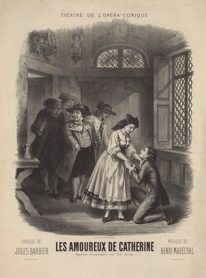 Pierre-Auguste Lamy - Théâtre de l’Opéra-Comique. Les Amoureux de Catherine
