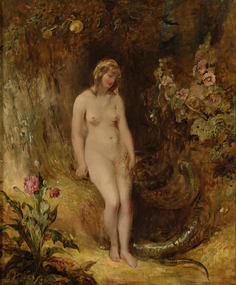 Alfred Joseph Woolmer - Eve With The Serpent