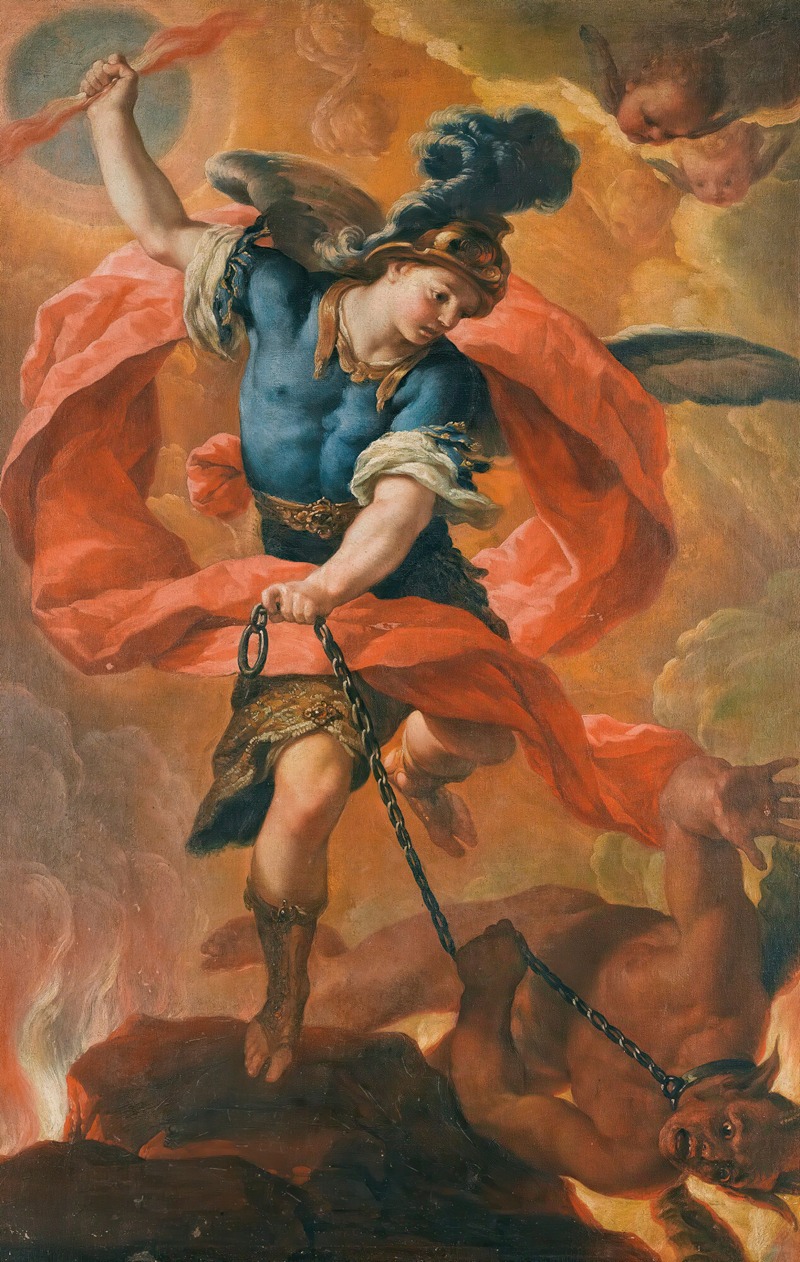Antonio Acisco Palomino de Castro y Velasco - The Archangel Michael Defeating The Devil