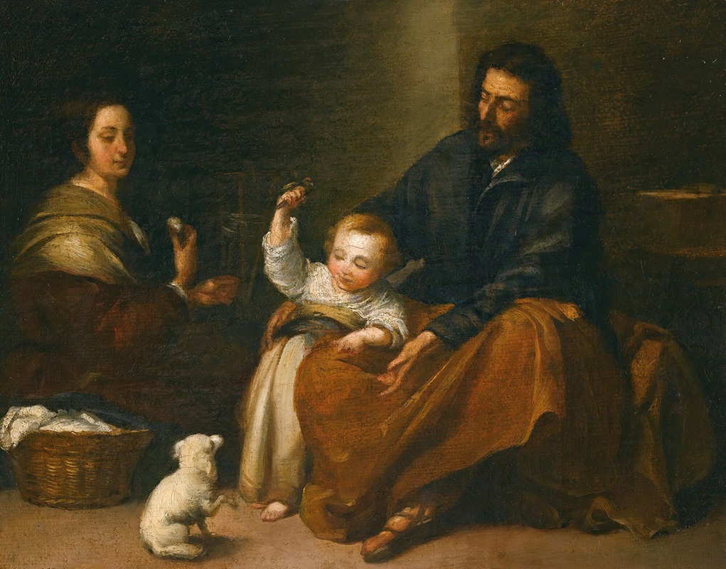 Bartolomé Estebán Murillo - The Holy Family In An Interior