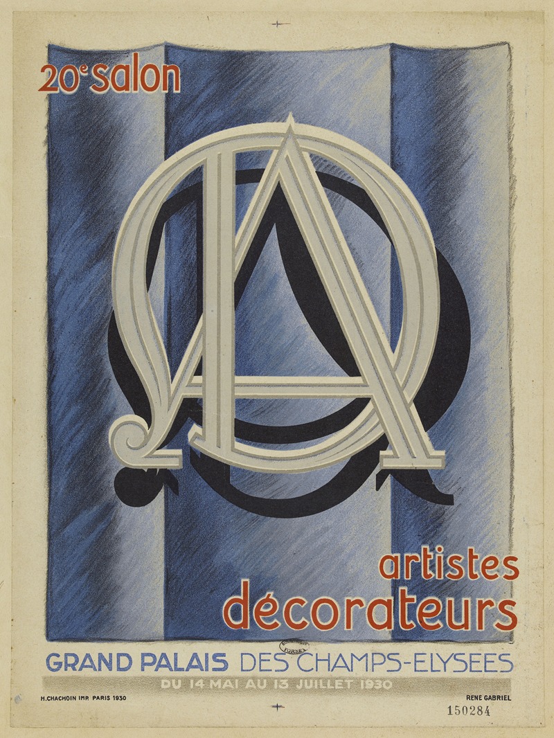 René Gabriel - 20e salon artistes décorateurs. Grand Palais des Champs-Elysées
