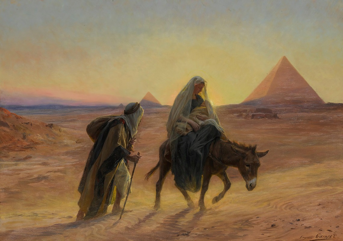 Eugène Girardet - Flight Into Egypt