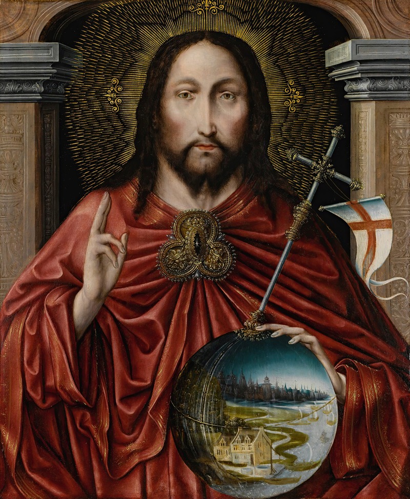 Flemish School - Christ As Salvator Mundi