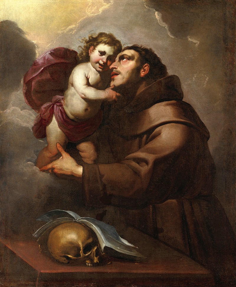 Gioacchino Assereto - Saint Anthony Of Padua With The Christ Child