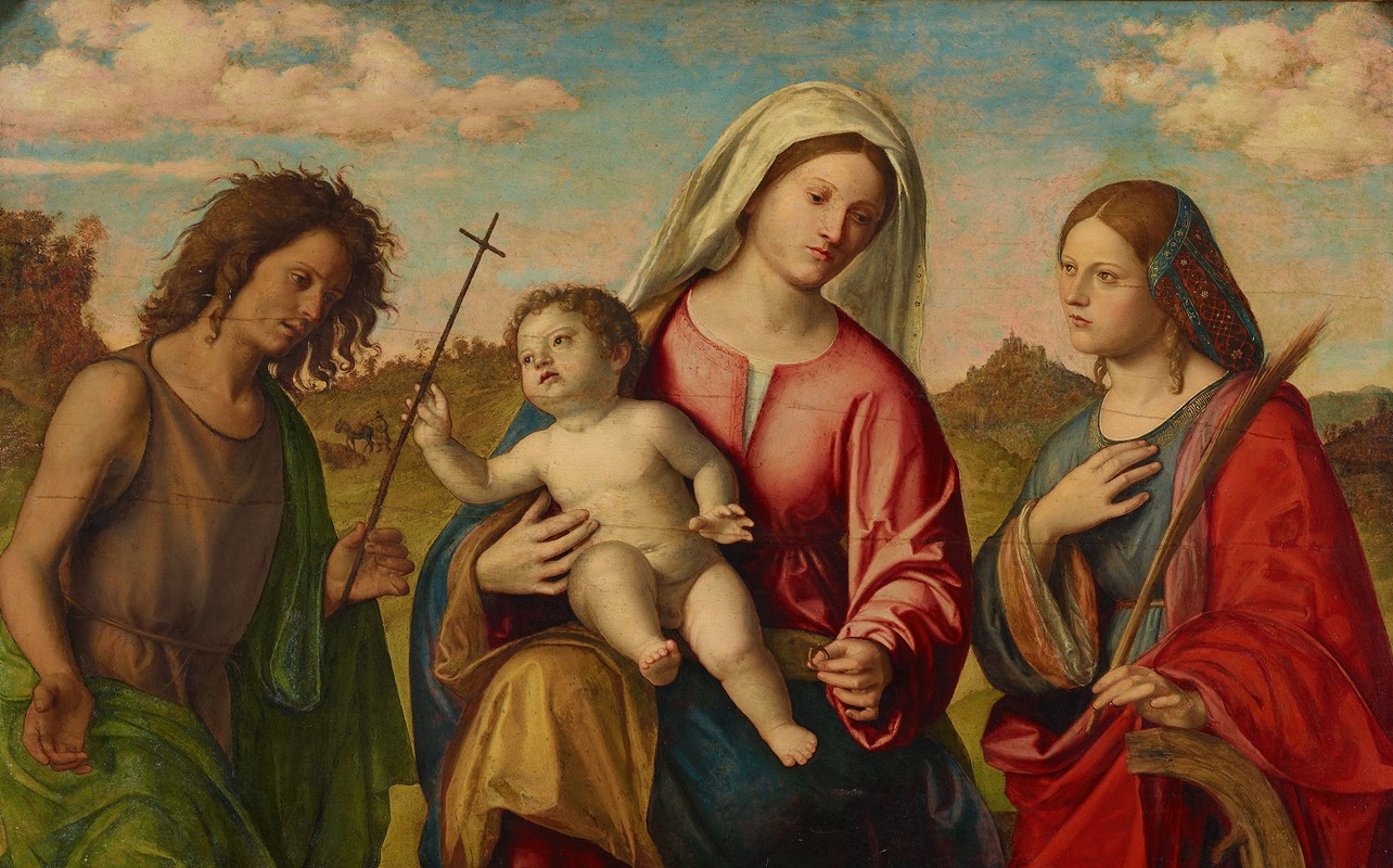 Giovanni Battista Cima da Conegliano - Virgin And Child With Ss. Catherine And John The Baptist