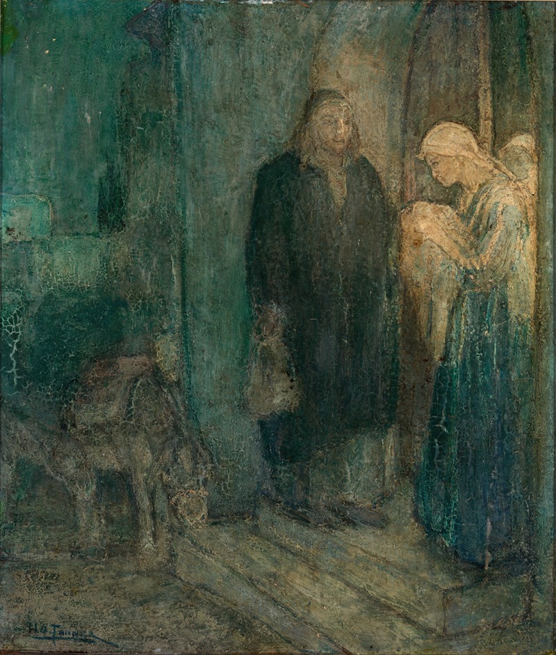 Henry Ossawa Tanner - Departure into Egypt (At the Inn)