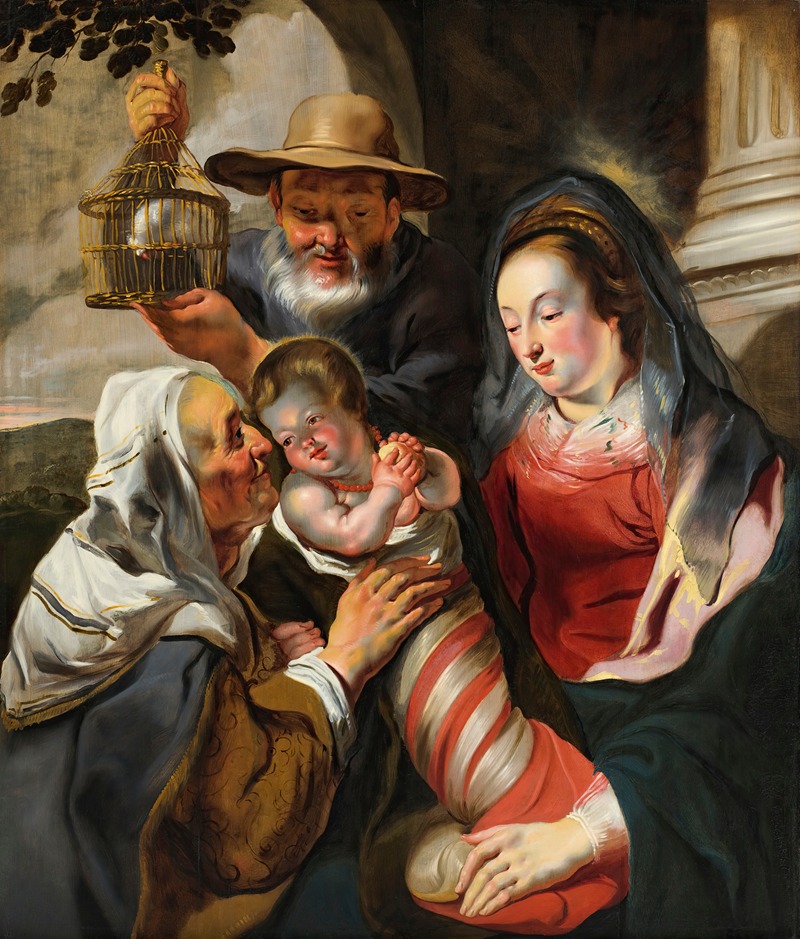 Jacob Jordaens - Holy Family with St. Anne