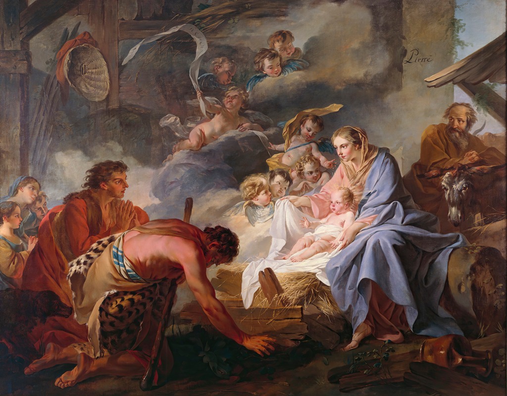 Jean Baptiste Marie Pierre - The Adoration of the Shepherds