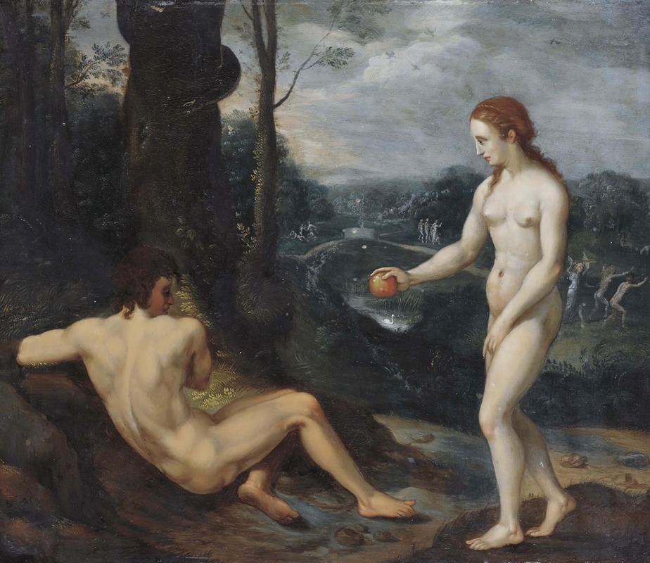 Laurentius de Neter - The Temptation Of Adam And Eve