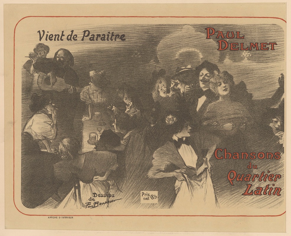 Théophile Alexandre Steinlen - hansons de Montmartre, Paul Delmet