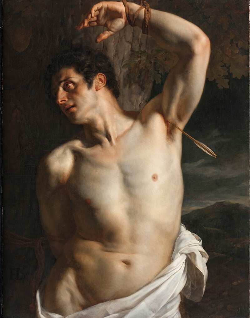 Saint Sebastian by Paul Delaroche Artvee