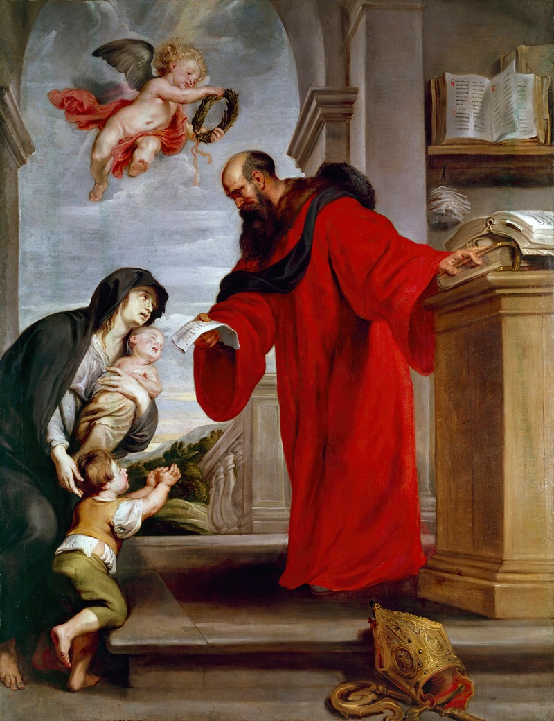 Peter Paul Rubens - Saint Ives of Treguier, Patron of Lawyers, Defender of Widows and Orphans