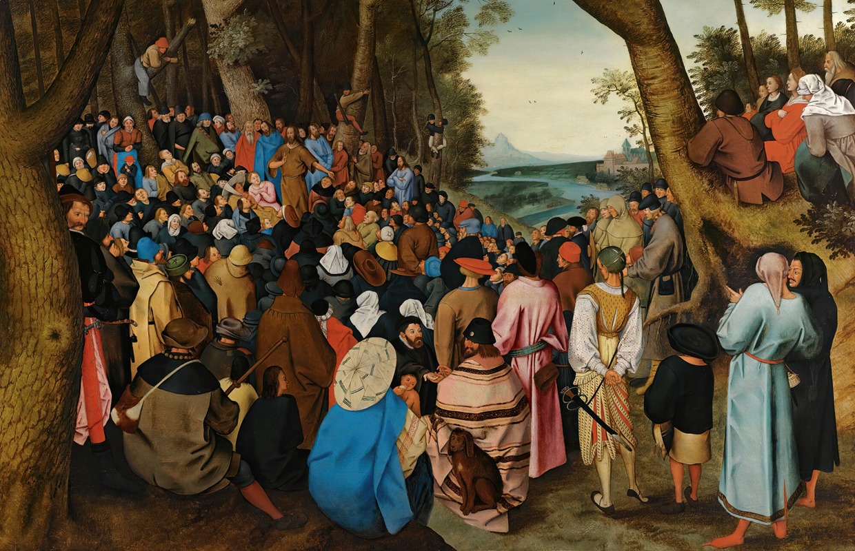 Pieter Brueghel The Younger - Saint John The Baptist Preaching To The Masses In The Wilderness