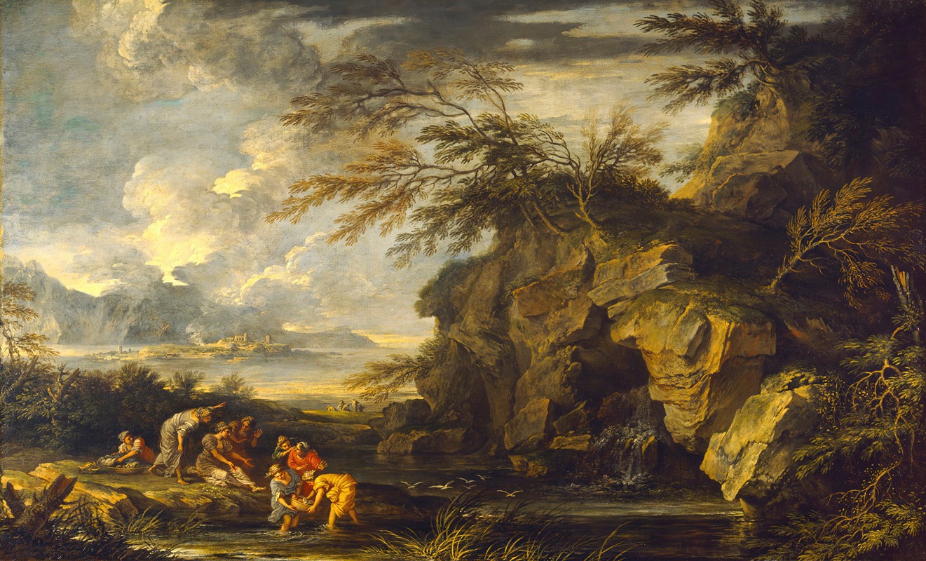 Salvator Rosa - The Finding of Moses