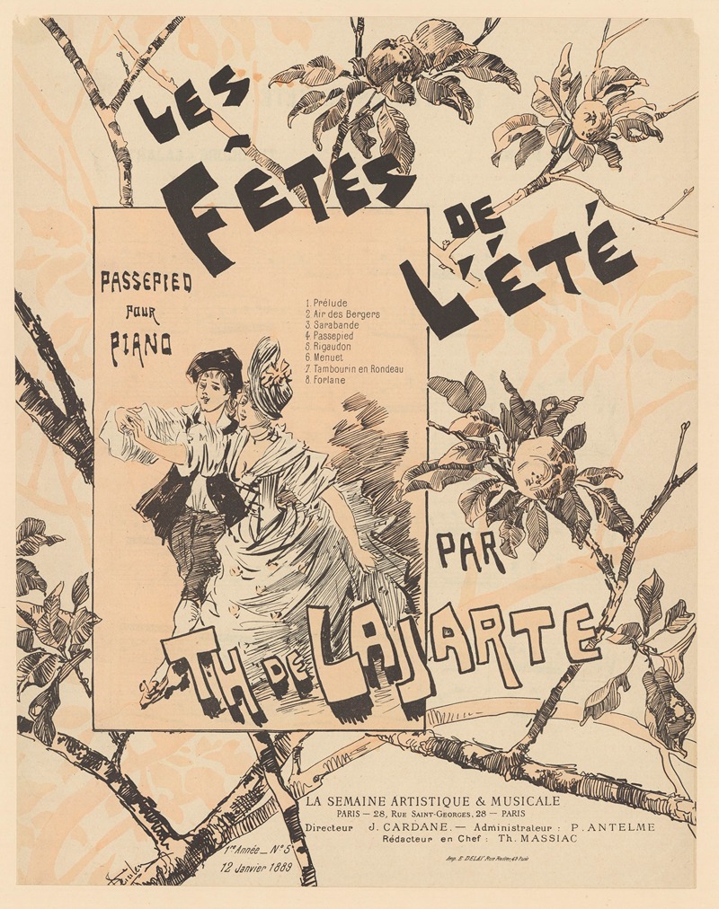 Théophile Alexandre Steinlen - Les fêtes de l’été
