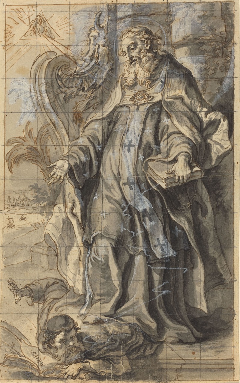Gottfried Bernhard Götz - Saint Ambrose Suppressing Heresy