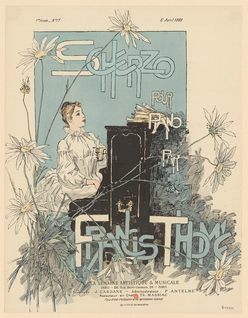 Théophile Alexandre Steinlen - Scherzo – pour – piano – par – Francis Thomé