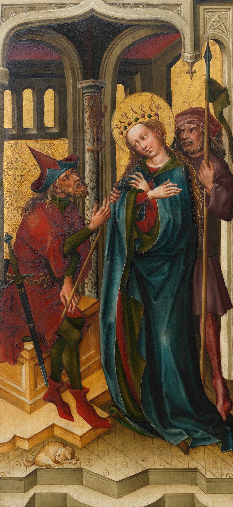 Meister des Friedrichsaltars - Disputation der heiligen Katharina