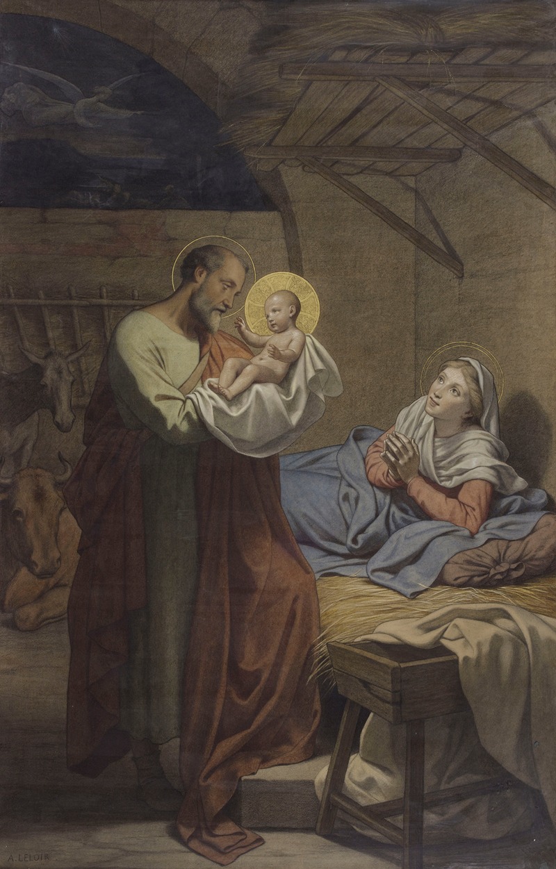 Auguste Jean-Baptiste Leloir - The Holy Family