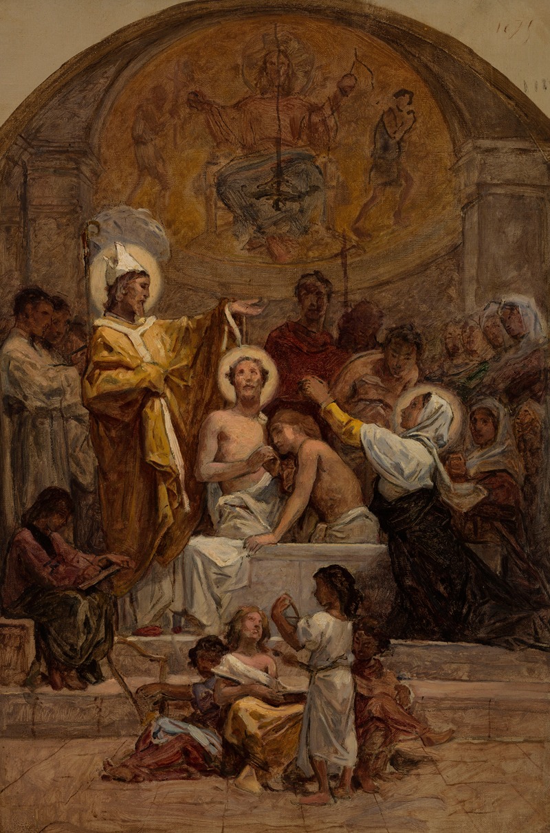 Diogène Maillart - The Baptism of Saint Augustine