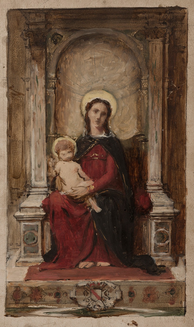 François Alfred Delobbe - Virgin and Child