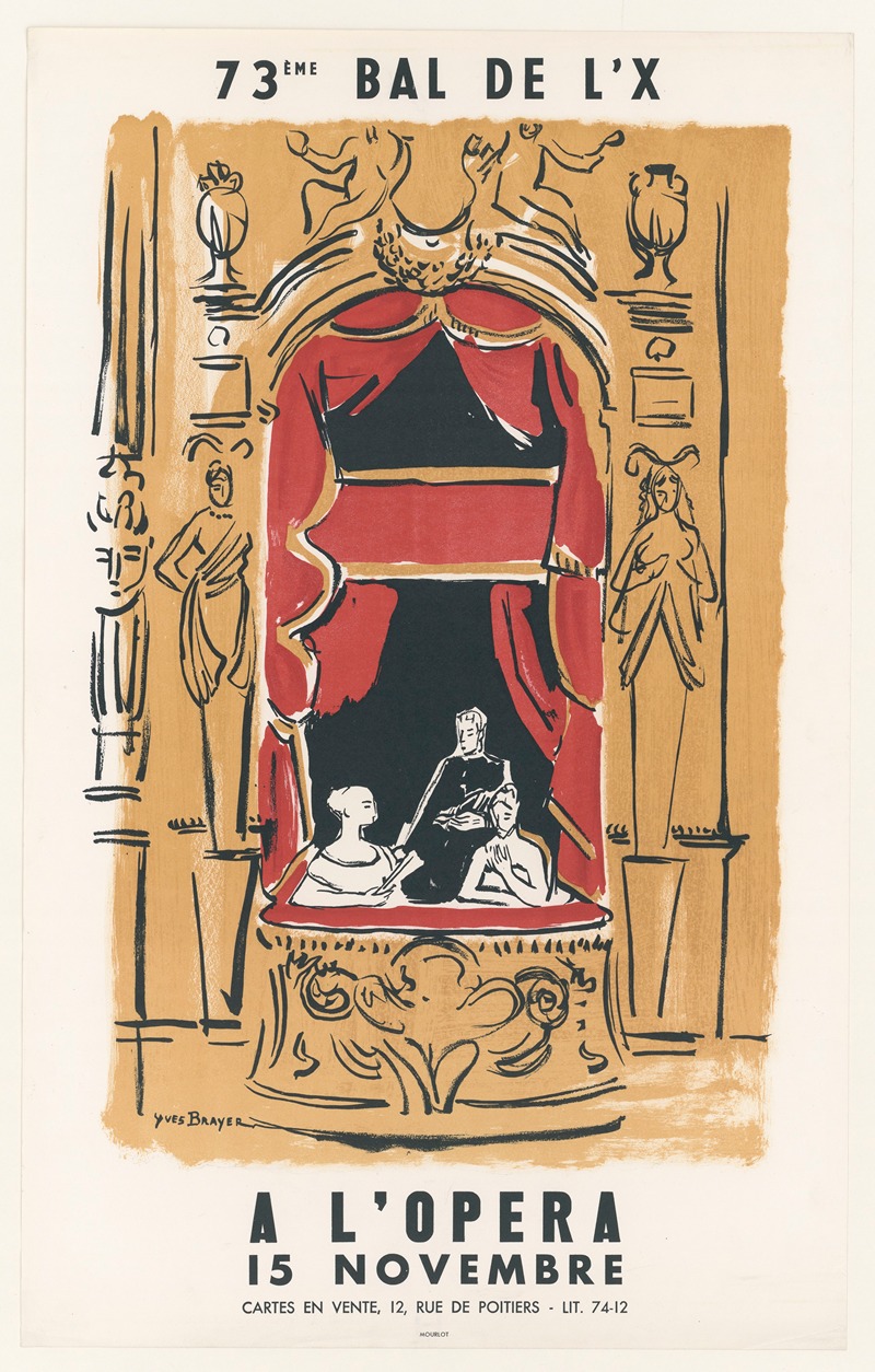 Yves Brayer - 73e Bal de l’X, à l’Opéra, 15 novembre 1962