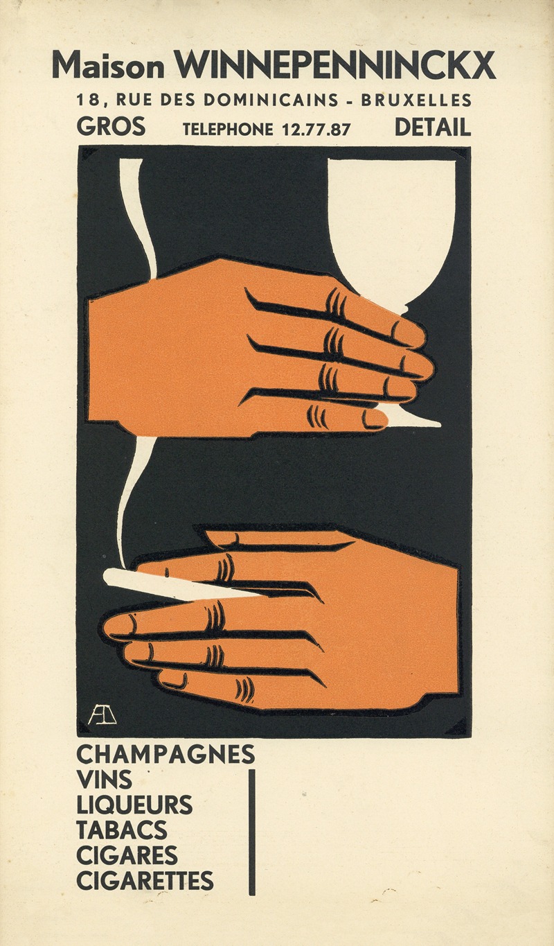 Albert Daenens - Calendar for Maison Winnepenninckx
